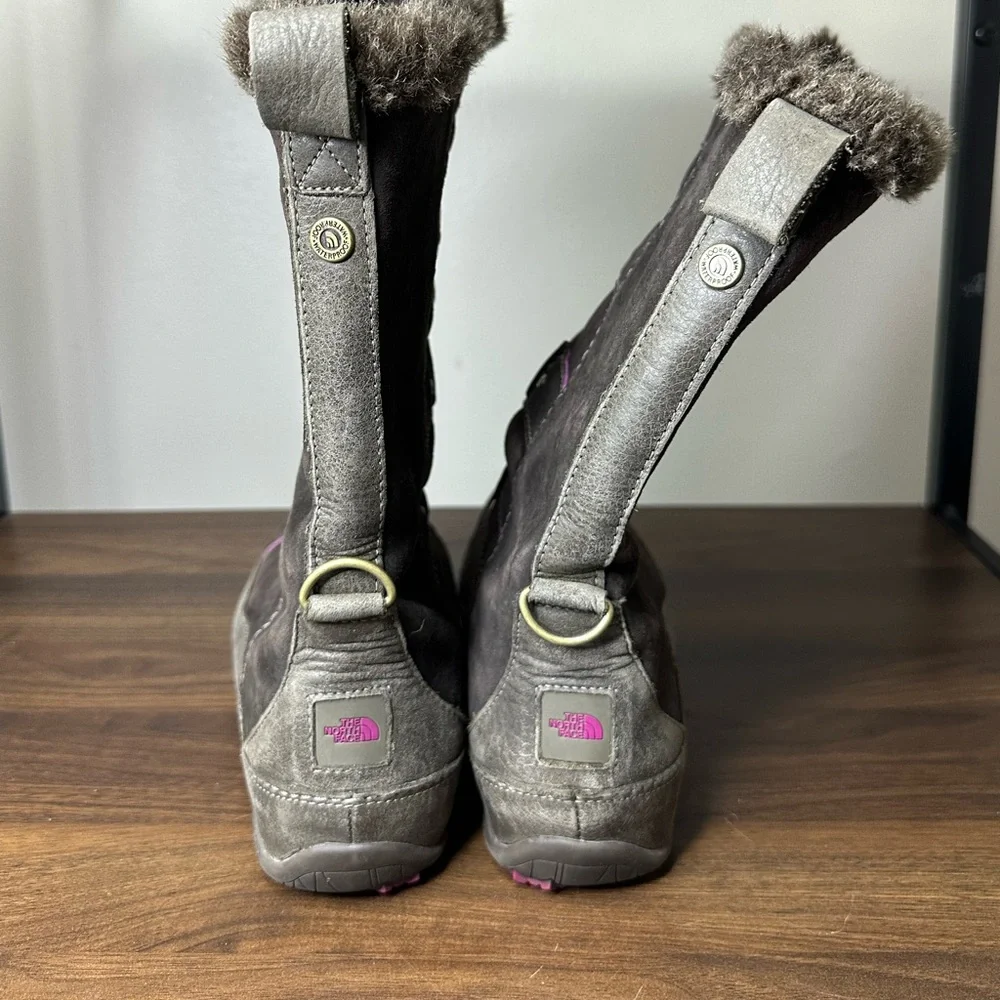 The North Face Brown Suede Abby Waterproof Winter Boots 8